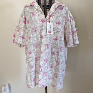 Daniel Cremieux Pink and Cream Floral Shirt